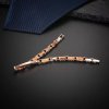 BIONICBAND® stainless steel bracelet with wood and stones Infinity rose gold color