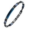 BIONICBAND® Edelstahlarmband Blau-Schwarz Original