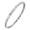 BIONICBAND® stainless steel bracelet with black zircon Fusion