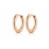 Růžově zlaté kruhové náušnice