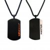 BIONICBAND® men's necklace Master: 1 black chain and 1 double-sided pendant
