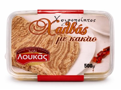 Halva (Chalva) kakaová 500 g v plastovém uzavíratelném boxu