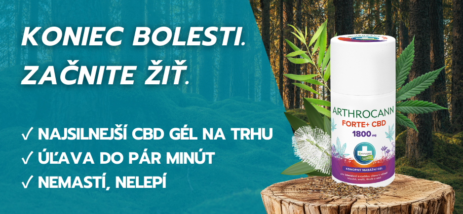 Krém proti bolesti s CBD Arthrocann FORTE+