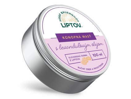 Konopná farma Liptov - Konopná masť BIO PREMIUM levanduľa 100ml