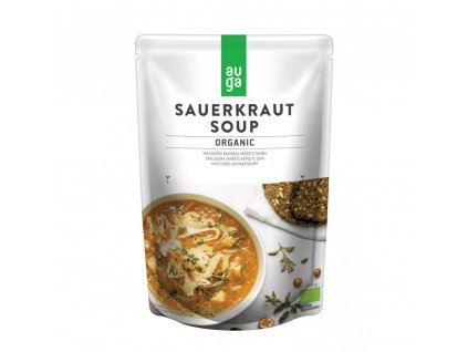 Auga Organic Sauerkraut Soup, bio polévka z kysaného zelí, 400 g