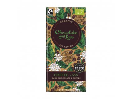 Chocolate and Love Coffee 55 %, BIO čokoláda 80 g