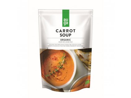 Auga Organic Carrot Soup, bio polévka z mrkví, 400 g krémová