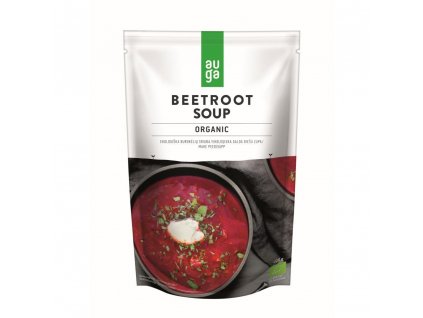 Exkluzivní bio boršč Auga Organic Beetroot soup ze zeleniny a červené řepy, 400 g