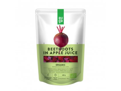 Auga Organic Beetroots in apple juice, bio červená řepa v jablečné šťávě, 400 g
