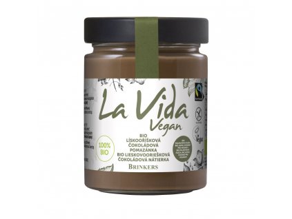 La Vida Vegan Hazelnut, bio pomazánka s lískovými oříšky, 270 g