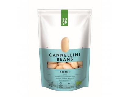 AUGA Organic Cannellini Beans in brine, bio fazole ve slaném nálevu, 400 g