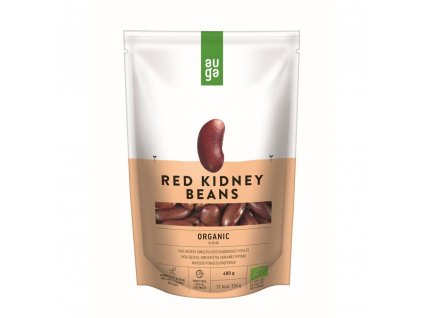 Auga Organic Red kidney Beans in brine, bio fazole ve slaném nálevu, 400 g