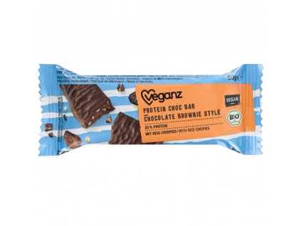 Veganz Bio Tyčinka Proteinová Čoko Brownie, 50 g