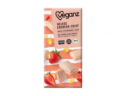 veganz bila cokolada krupinky produkt