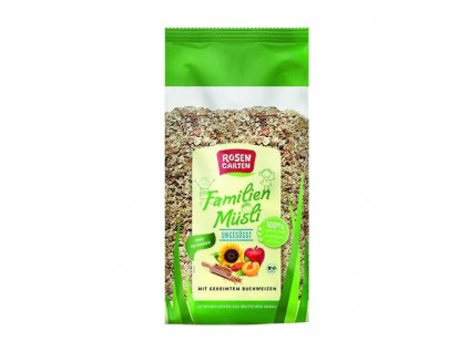 Velké rodinné balení Rosengarten RG Bio Müsli Family Ovoce, 2 kg