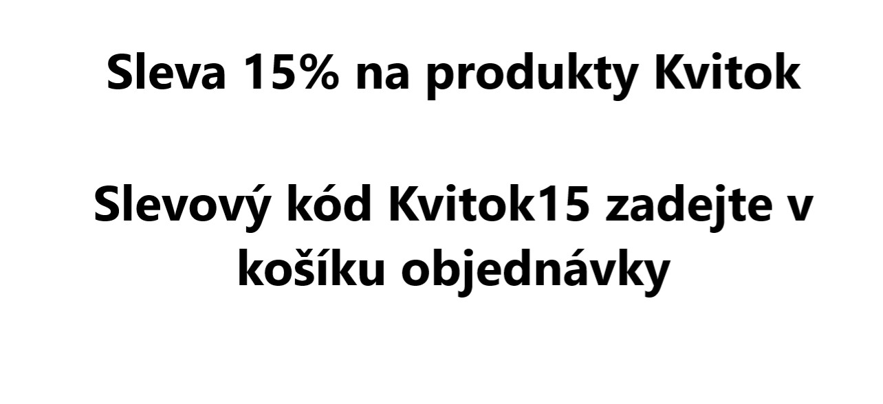 Sleva 15% na produkty Kvitok