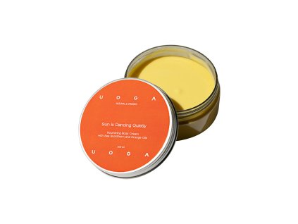 Uoga Uoga Vyživující tělový krém Sun is Dancing Quietly s rakytníkem BIO (200 ml) - výživa pokožky s vůní pomerančů