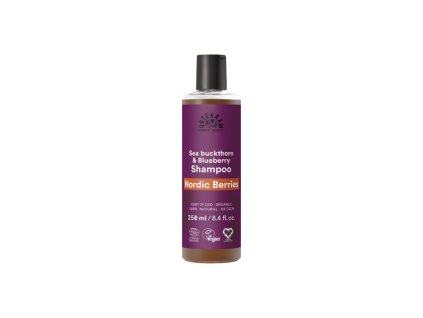 urtekram sampon nordic berries na poskozene vlasy 250ml bio