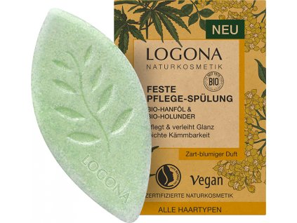 LOGONA tuhý konopný kondicionér s BIO bazou