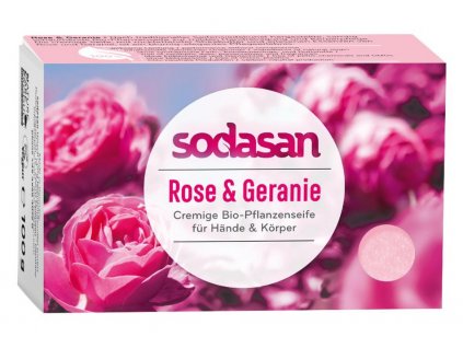 BIO pleťové mydlo CREAM Divoká ruža a geránium