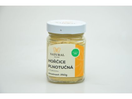 12074 natural jihlava horcica plnotucna s fruktozou 250g