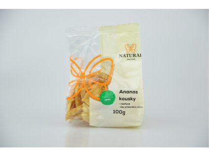 12119 natural jihlava ananas kusky natural nesirene bez cukru 100g