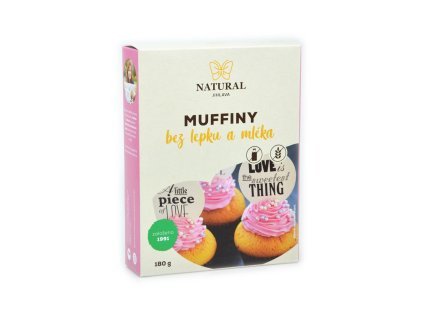 12326 natural jihlava muffiny s kokosovou mukou bez lepku mlieka 130g