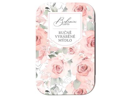 12419 bohemia rucne vyrabane mydlo ruza 100g plech bc200053