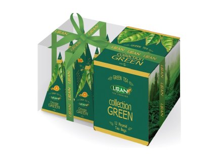 2609 1 liran pyramidova kolekcia zelenych cajov 12 x 2 g l013