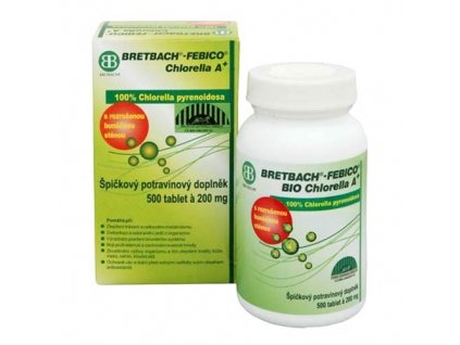 1380 chlorella bio a tablety 500ks a 200mg bretbach febico