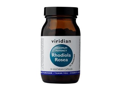 Viridian, Rhodiola Rosea Maximum potency 90 kapslí