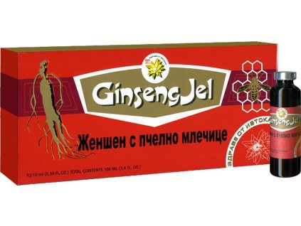 Ženšen s mateří kašičkou a schizandrou - Ginseng Royal Jelly ampule 10x10 ml