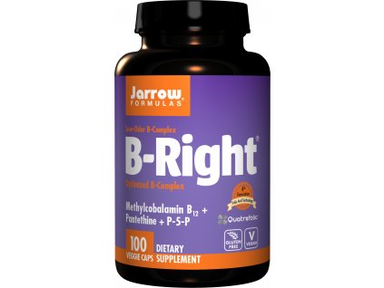 2127 jarrow b right vitamin b komplex 100 rostlinnych kapsli