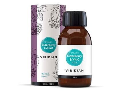 Elderberry Extract + Vitamin C 100ml Organic VIRIDIAN