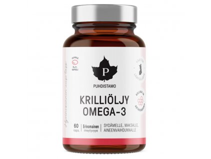 1 krillioljy omega 3 60 kapsli puhdistamo