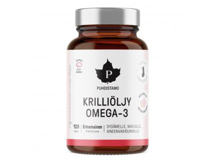 1 krill omega 3 120 kapsli puhdistamo