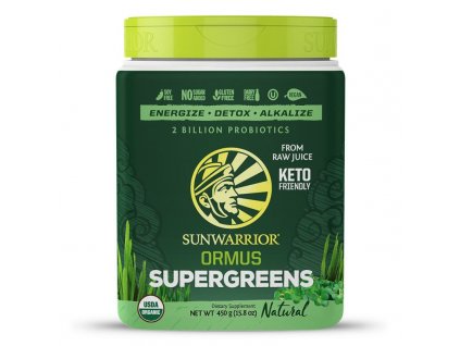 ormus super greens bio 450 g sunwarrior biorenesance
