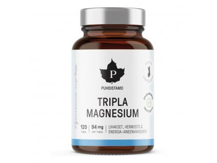 1 Tripple Magnesium 120 kapsli puhdistamo biorenesance