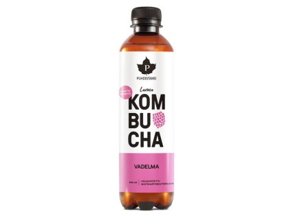 Kombucha BIO 400 ml raspberry (Vadelma) (Varianta malina)