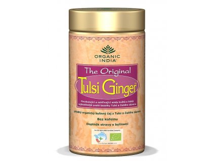 675 tulsi ginger tea sypany caj bio 100g v doze organic india