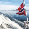 5.Norwegian flag on a boat