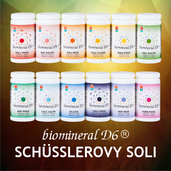 12 základních biominerálů - Schüslerovy soli