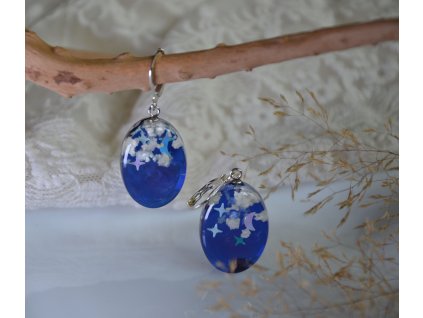 Náušnice noční obloha