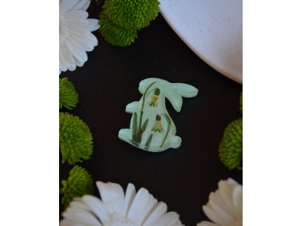 Zelený zajíček brož