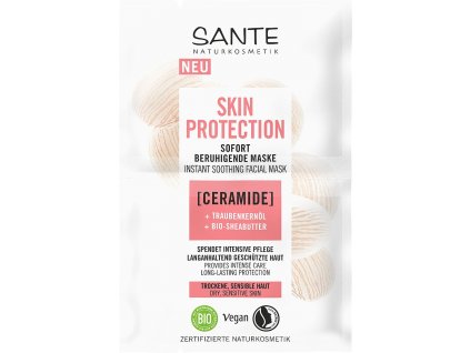 Upokojujúca maska SKIN PROTECTION Sante 2x4 ml