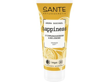 HAPPINESS AROMA sprchový gél BIO pomaranč Sante 200 ml