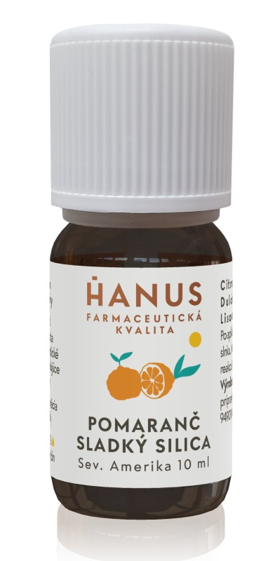 Pomaranč sladký - éterický olej Hanus Objem: 10 ml