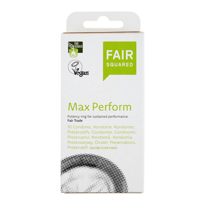 Vegánske kondómy Max Perform Fair Squared Obsah: 10 ks