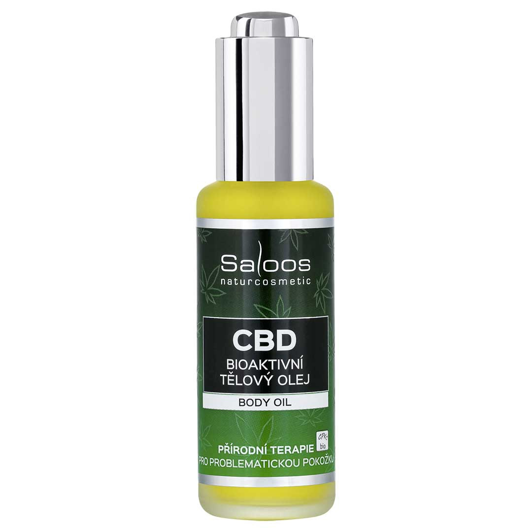 CBD Bioaktívny telový olej Saloos Obsah: 50 ml
