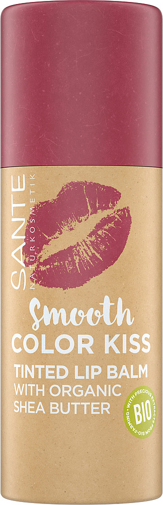 Balzam na pery Smooth color kiss 02 Soft red Sante Obsah: 7 g